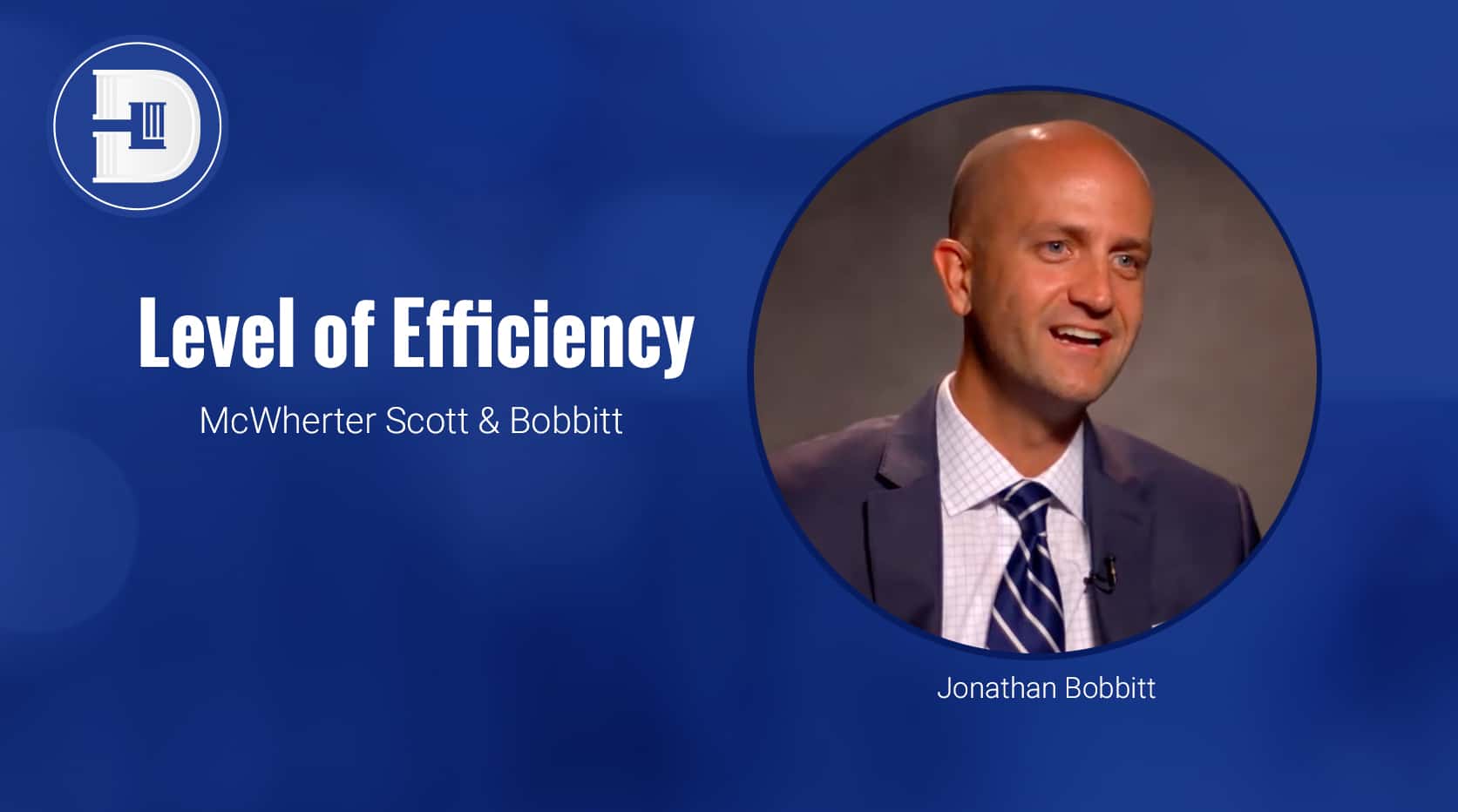 Level of Efficiency - Jonathan Bobbitt